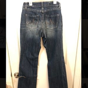 INC Jeans with jeweled pockets.